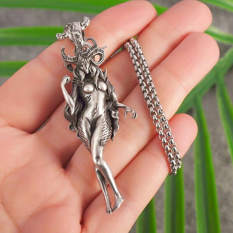 Classic Mythical Character Scarlet Wings Holy Sword Archangel Michael Pendant Necklace for Men Ladies Daily Cycling Wear Jewelry