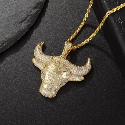 Hip Hop Fierce Shark Inlaid Zircon Pendant Personality Men\\'s Charm Trend Necklace Cool Rap Rock Party Jewelry Birthday Gifts