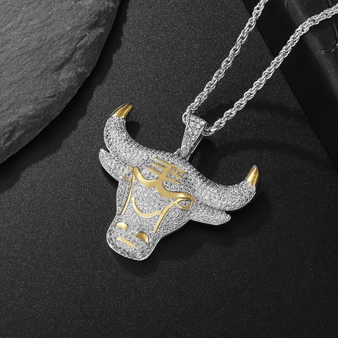 Hip Hop Fierce Shark Inlaid Zircon Pendant Personality Men\\'s Charm Trend Necklace Cool Rap Rock Party Jewelry Birthday Gifts