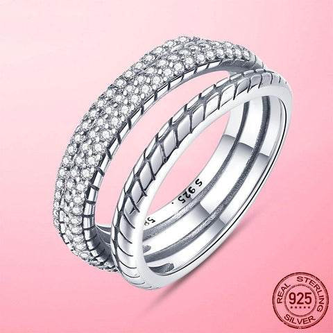 Hot Sale 925 Silver Stackable infinite Heart Daisy Flower Ring For Women Original Silver 925 Rings Brand Jewelry Gift
