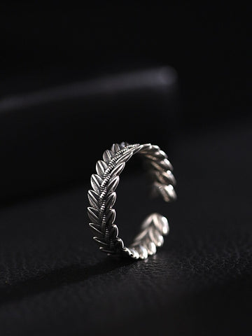 NY New Wheat Ear Ring Men's and Women's Fashion Temperament Retro Open Ring Premium Ornaments