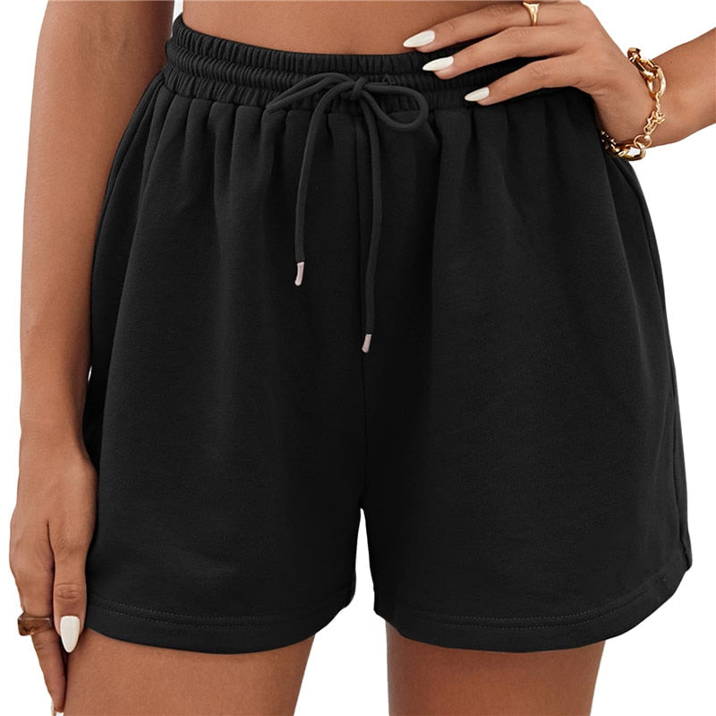 Women Simple Shorts Cotton Cozy Casual Shorts Home Yoga Beach Pants Female Sports Shorts Indoor Outdoor Wide Leg Bottoms 2023